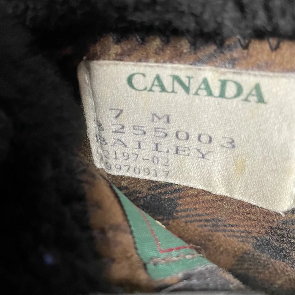 Kamouraska Boots Canada Zip Up Black Suede Winter Bailey Sz 7